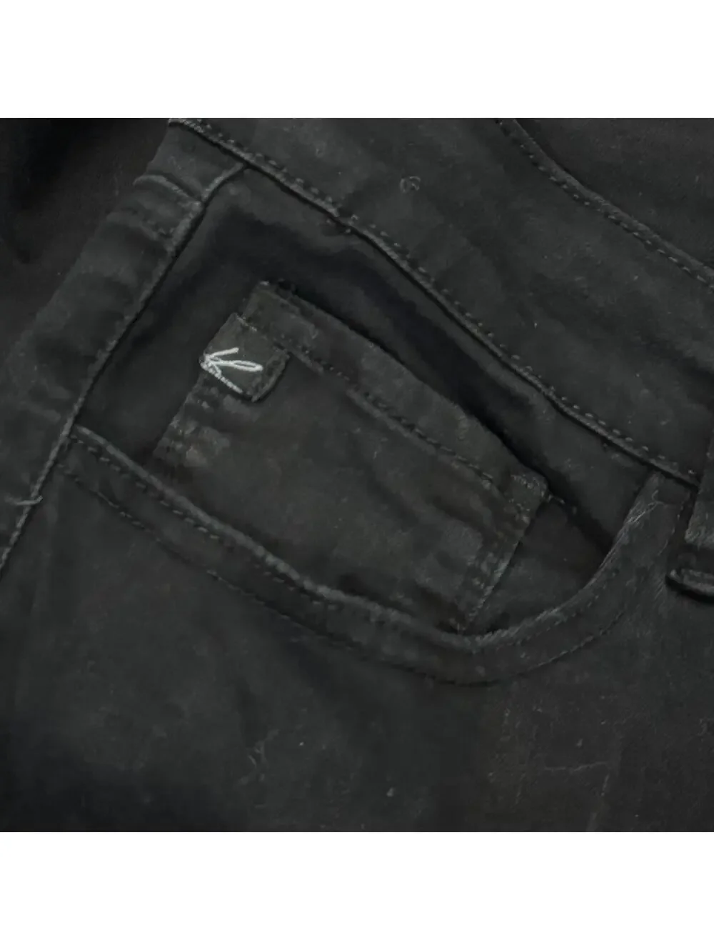 KanCan Womens Black Denim Skinny Jeans Cotton Stretch Slim Fit High Rise Size 13